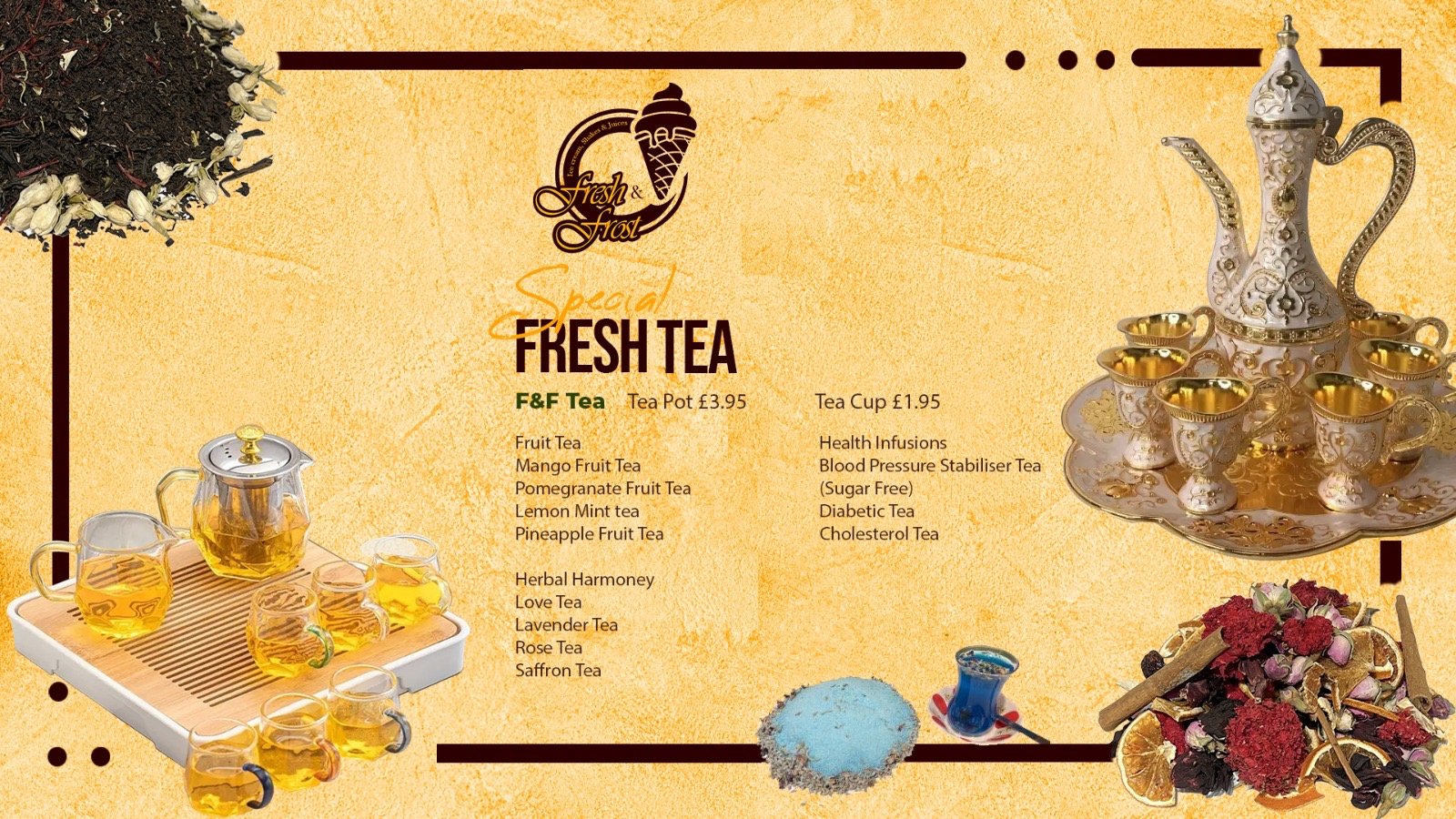 Fresh & Frost — Shakes Menu — Menu Design by Norvanta Studio